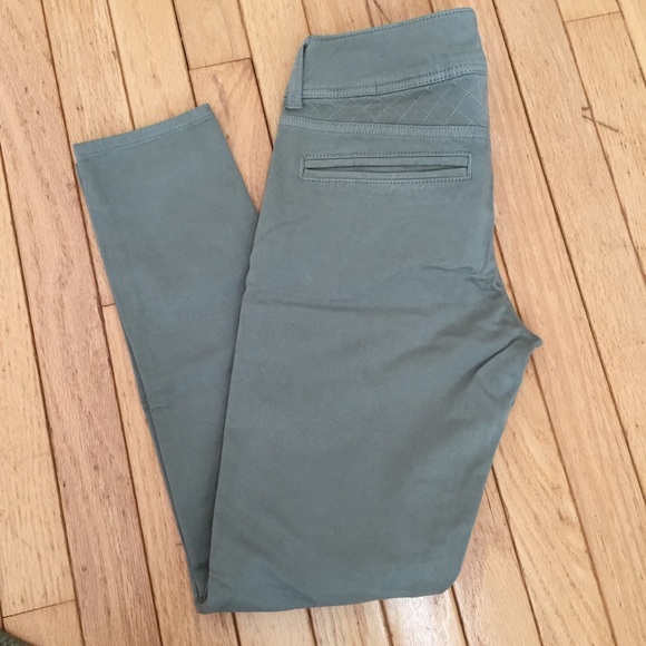 American Eagle Olive Moto Pants Size 4 - Picture 2 of 8